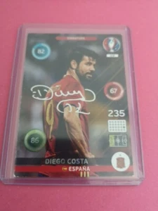 Diego Costa Espagne Signature Carte Foot Panini Adrenalyn Euro 2016 #114 - Picture 1 of 6