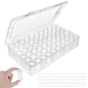 Bead Organizer 60 Grids Clear Diamond Art Storage Box Portable Craft liMEH - Picture 1 of 12