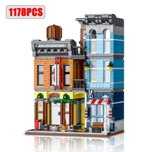 ๐ข 1178PCS Pizza Shop Model โ Street View Building Blocks for Kids! - Picture 1 of 11