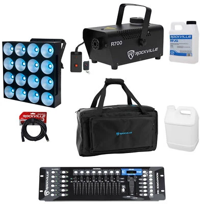 American DJ DOTZ MATRIX COB LED Wash/Blinder Light+DMX Control+Fogger+Bag+Cable - Image 1 of 4