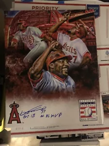 VLADIMIR GUERRERO SR SIGNED Custom 16x20 canvas With Inscriptions JSA Certified. - Picture 1 of 2