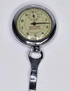 Vintage Schrittzähler Meilen New Haven Clock Co USA alter Gehweg-Fahrwegmesser - Bild 1 von 4