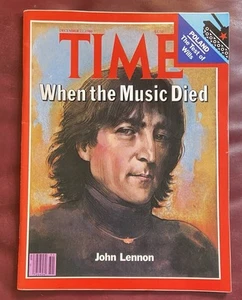 Mint Newsstand Time Magazine John Lennon 1980…When the Music Died TOP POP - Foto 1 di 2