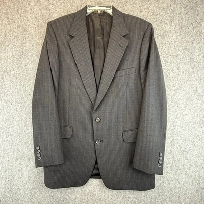 Blazer Bachrach Regent Para Hombre Gris Dos Botones 41W x 30L Manga 25 Pulgadas Foto 1 de 4