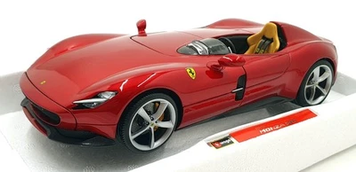 Burago 1/18 Scale Diecast 18-16909 - Ferrari Monza SP1 - Red - Image 1 of 4