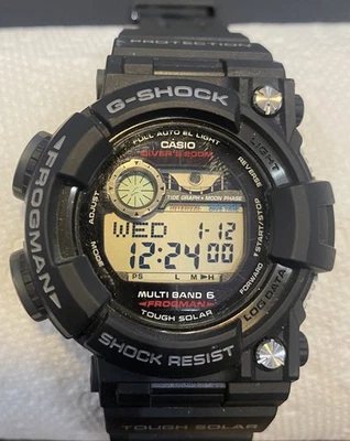 Reloj Casio G-SHOCK Frogman GWF-1000-1JF SS y Goma Solar Digital 200M Buzos Foto 1 de 4