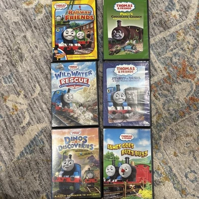 Set Of 6 Thomas & Friends DVD Set - Train Kids Movies - Image 1 of 4