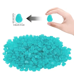 1000 Piezas Rocas Brillan en la Oscuridad, Guijarros Luminosos Piedras Brillantes para Decoración Exterior... - Imagen 1 de 12