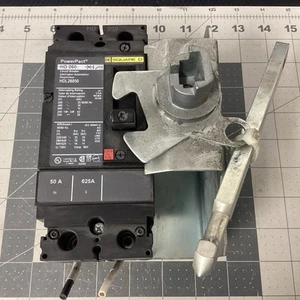 Square D HDL26050 NNB 50A 625A Breaker W/ Operator (LPW1T) - Picture 1 of 2