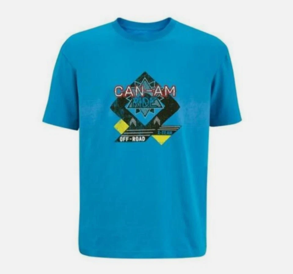 全新 CAN-AM TRACK TEE 衬衫 蓝色 男式 尺码 小号 2865740680 — 第 1/1 张图片