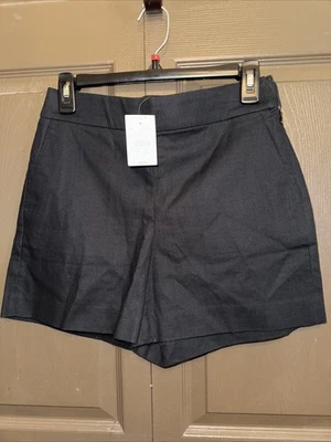 J. Pantalones cortos negros Crew para mujer talla 2 Foto 1 de 4