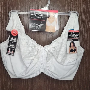 Lilyette Dreamwire Minimizer Underwire Bra 38DDD White #0428 New with tags - Picture 1 of 6