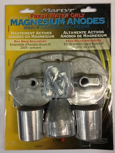 2004-up MerCruiser Bravo 3 III Magnesium Fresh Water Anode Zinc KIT CMBRAVO3KITM - Foto 1 di 1