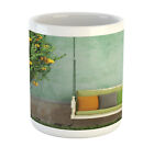 Ambesonne Old Vintage Ceramic Coffee Mug Cup For Water Tea Drinks 11 Oz