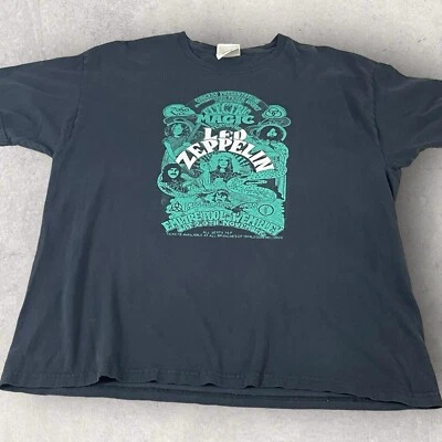 Camisa Led Zeppelin Hombre Grande Y2K Años 90 Manga Corta Y2K Banda Camiseta Wembley E202 Foto 1 de 4