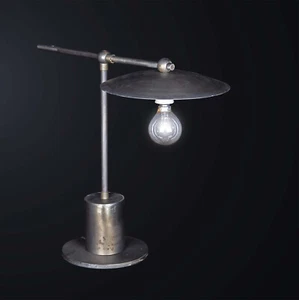 Lampada da tavolo in ferro battuto classico retrò antico BGA 3477 - Picture 1 of 3