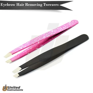 Schwarz/Pink Shape & Groom dünne Augenbrauen Pinzette und Styling Daumen Pick Pinzette - Bild 1 von 3
