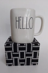 Rae Dunn Artisan Collection by Magenta HELLO Large Letter Coffee Tea Mug NWT - Picture 1 of 3