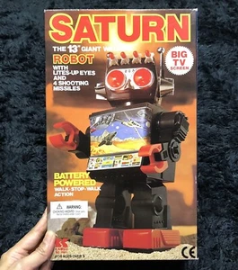 SATURN THE 13' GIANT WALKING TV BILDSCHIRM ROBOTER KAMCO BATTERIEBETRIEBEN - Bild 1 von 20