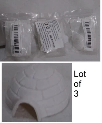 3 Piezas Mini Casa de Hielo Iglú Modelo Juguete Miniatura Jardín Decoración Niño - NUEVO paquetes Foto 1 de 4