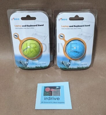 2 piezas: Soporte inclinable antideslizante para cuaderno de celda de pelota de golf Logisys lima/azul ST01LM ST01BL Foto 1 de 4