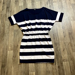 Vestido Armani Exchange Azul Marino Rayas Talla Grande Costero Náutico - Imagen 1 de 6