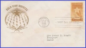 USA4 # 969 ADDR HOUSE OF FARNAM FDC   Gold Star Mothers - Picture 1 of 1
