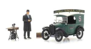 HO Scale Vehicles - 387.531 - Austin 7 Van "Singer" + salesperson - Picture 1 of 8