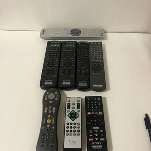 Lot of 8 Remotes (Sony, Tivax STB-T8, TIV ) TV, Video,DVD,BD - Picture 1 of 19