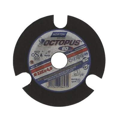 20 x Norton Schruppscheibe gekröpft Metall/Inox OCTOPUS 125x4x22.23mm