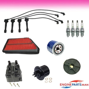 TK Fits 90-91 Acura Integra 1.8L Tune Up Kit Filters Cap Rotor Plug Wire - Picture 1 of 1