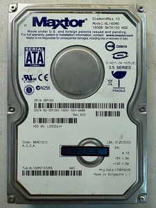 DELL 5F039 DIAMONDMAX 10 6L160M0 160GB 7.2K RPM 8MB Cache 3 Gb/s SATA 3.5" HDD - Picture 1 of 5