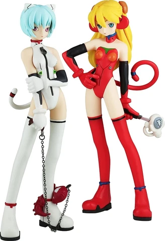 NEW Neon Genesis Evangelion Kaiyodo grimrock Mix Edition Rei Asuka Figure Japan Cover