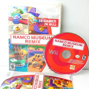 Namco Museum Remix Nintendo Wii, 2007 Estuche de juego y arte de portada Pac-Man seminuevo - Imagen 1 de 6
