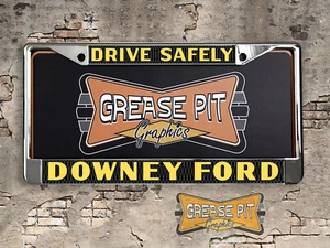 Downey Ford License Plate Frame Drive Safely - Picture 1 of 3