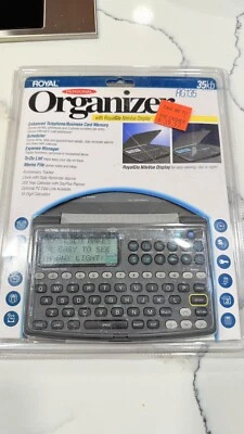 Organizador personal Royal RG135 con pantalla Glo NiteVue 35 kb nuevo sellado Foto 1 de 2