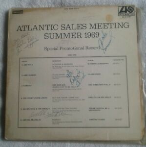 Blues Funk autographs(4+) on double album cover~ ATLANTIC RECORDS SUMMER 1969 