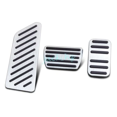 For 2023-2025 Honda CR-V Foot Rest Gas Brake Pedal Pad Cover Accessories Silver - Image 1 of 4