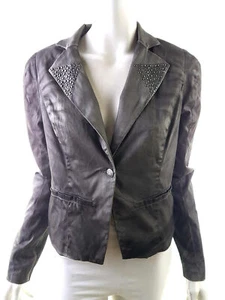 Cream T. 38 Marrone Blazer con bottoni Cotone Manica lunga Costellato - Foto 1 di 5
