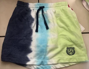 NWT Justice tie dye skirt with built in shorts girls size L 12/14 - Picture 1 of 2