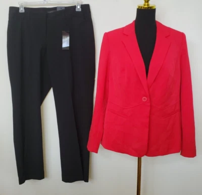 Nuevo con etiquetas Traje Pantalón Lane Bryant Rosa Negro Mezcla Poliéster 2 Piezas Talla 16/14 $129.94 Foto 1 de 4