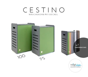 Wäschebox CESTINO aus FILZ - Wäschekorb Wäschesammler Wäschetruhe - mit Deckel - Bild 1 von 19