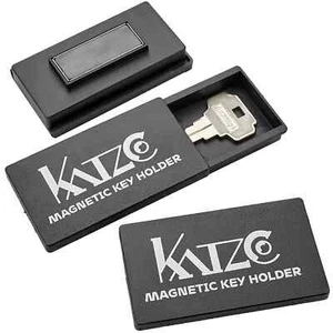 Magnetic Key Holder - 3 Pack - 1.25 x 2.75 Inches - Rugged Black Plastic Case... - Picture 1 of 8