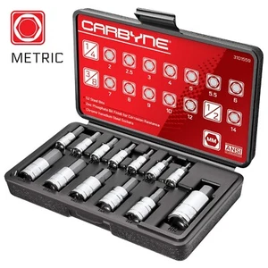 CARBYNE Hex Bit Socket Set, S2 Steel | 13-Piece Set | Metric 2mm - 12mm - Picture 1 of 7