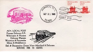 Pioneer Delaware EISENBAHNEN, JAMAIKA, NY 1986 FDC18134 - Bild 1 von 1