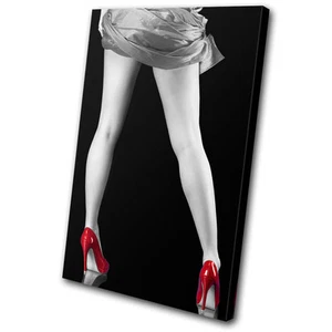 Erotic Sexy Woman Legs SINGLE CANVAS WALL ART Picture Print VA - Picture 1 of 1