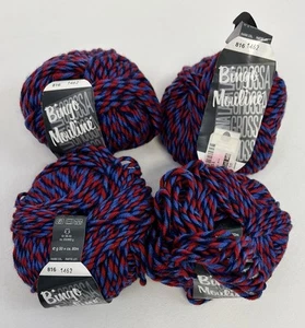 Lot of 4 Balls Skeins Lana Grossa Bingo Mouline Tangled Web 816 Merino Wool - Picture 1 of 5