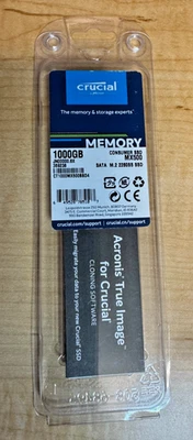 Crucial MX500 1TB M.2 2280SS SATA Internal SSD CT1000MX500SSD4 NEW - Image 1 of 4