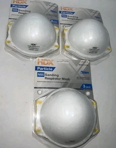3 New HDX N95 Sanding Respirator Mask-3 Packs - Picture 1 of 1