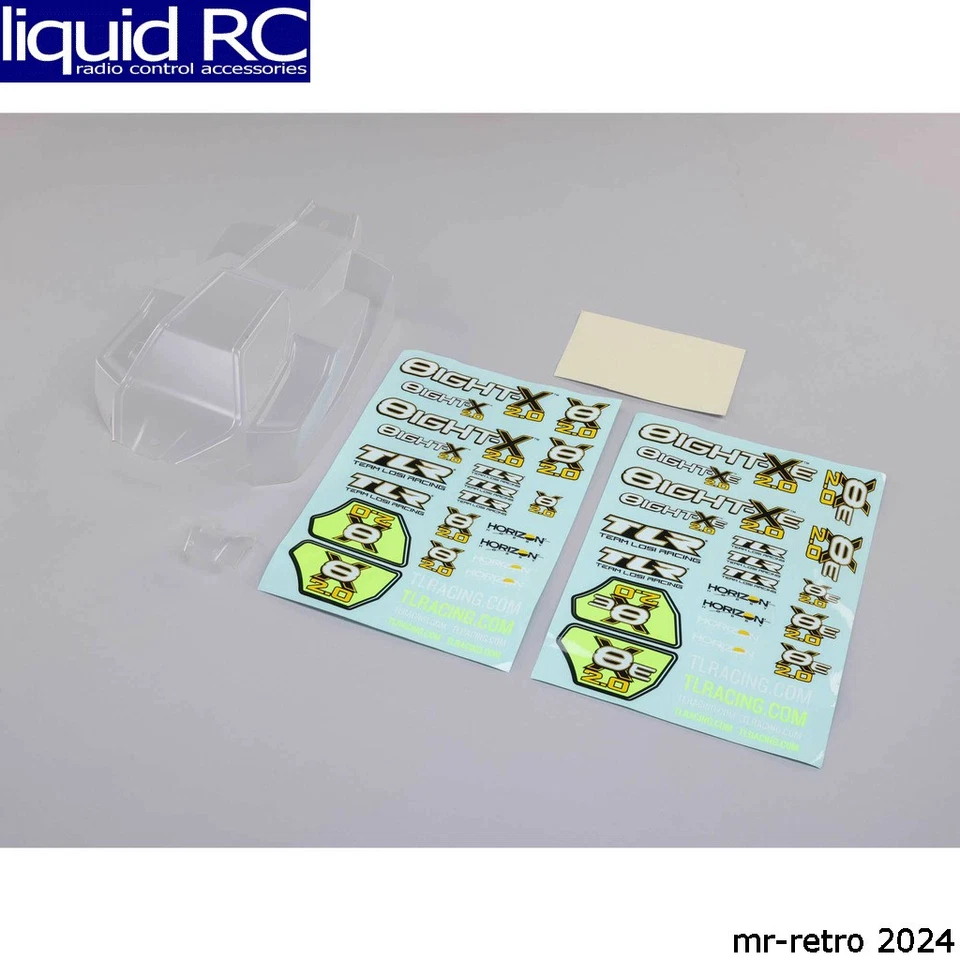 Juego de carrocería transparente Team Losi Racing 240018 con calcomanías: 8X 8XE 2.0 Foto 1 de 1